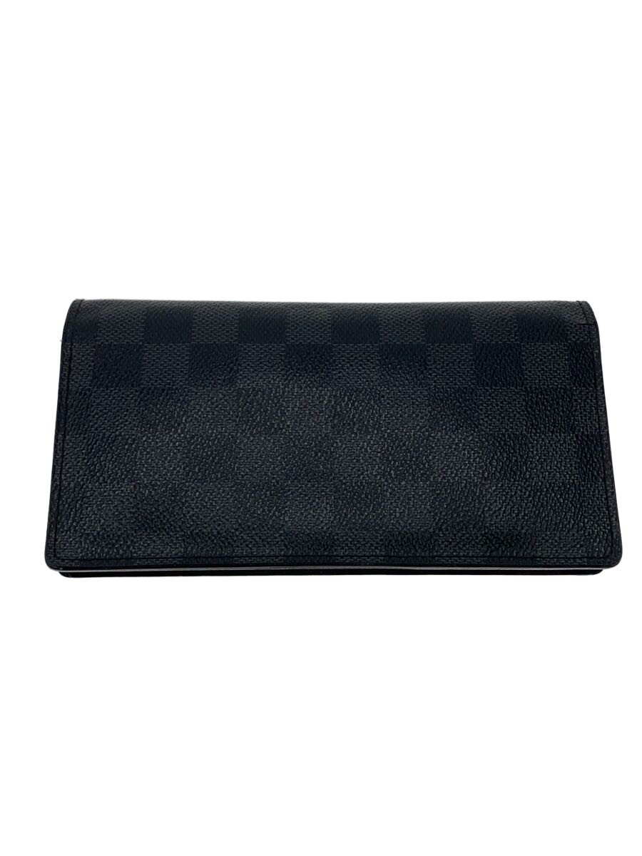 【中古】LOUIS VUITTON◆長札入れ/PVC/GRY/ダミエ柄/メンズ//【服飾雑貨他】