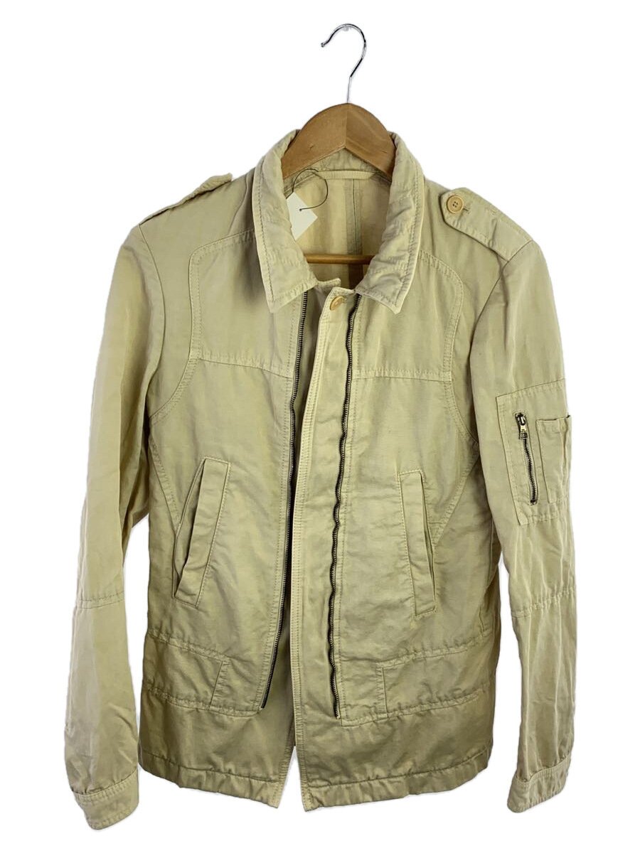 【中古】NEIL BARRETT◆00s/サンフレール期/Y2K/デザインジップ/ジャケット/XS/コットン/BEG【メンズウェア】｜2ｎｄ STREET 店