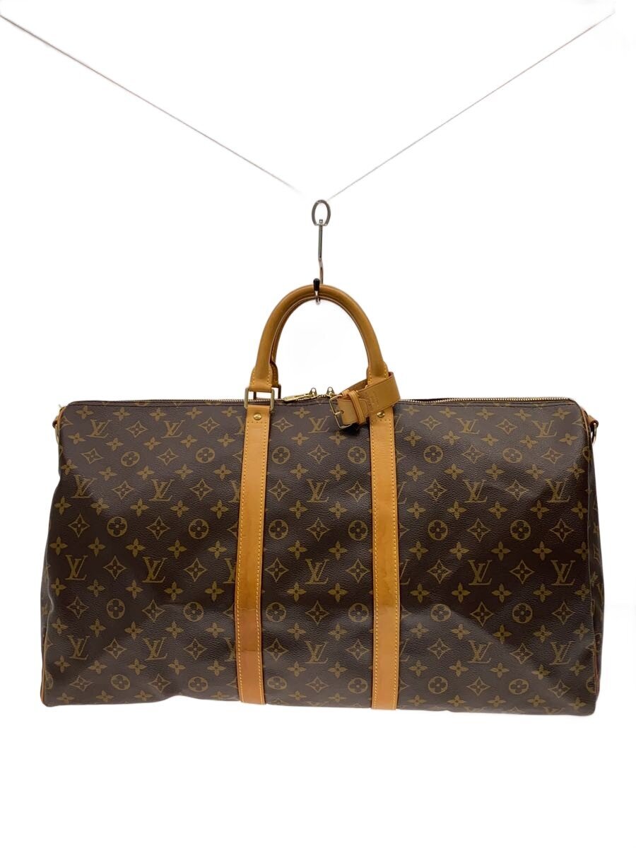 【中古】LOUIS VUITTON◆キーポル・バンドリエール45_モノグラム・帆布/PVC/BRW【御徒面子】