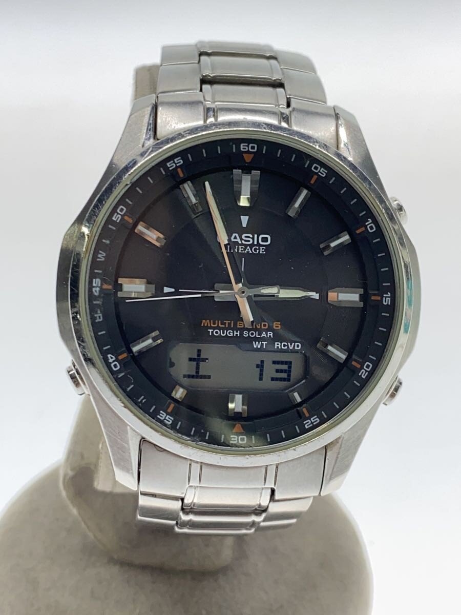 【中古】CASIO◆石英ウオッチ/アナログ/--/SLV/SLV/ｌｃｗ－ｍ100【服飾雑貨他】