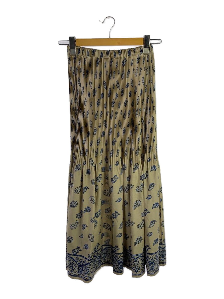 【中古】ISSEY MIYAKE◆ロングスカート/M/ポリエステル/BEG/ペーズリー/IM02FG912【レディースウェア】｜2ｎｄ STREET 店