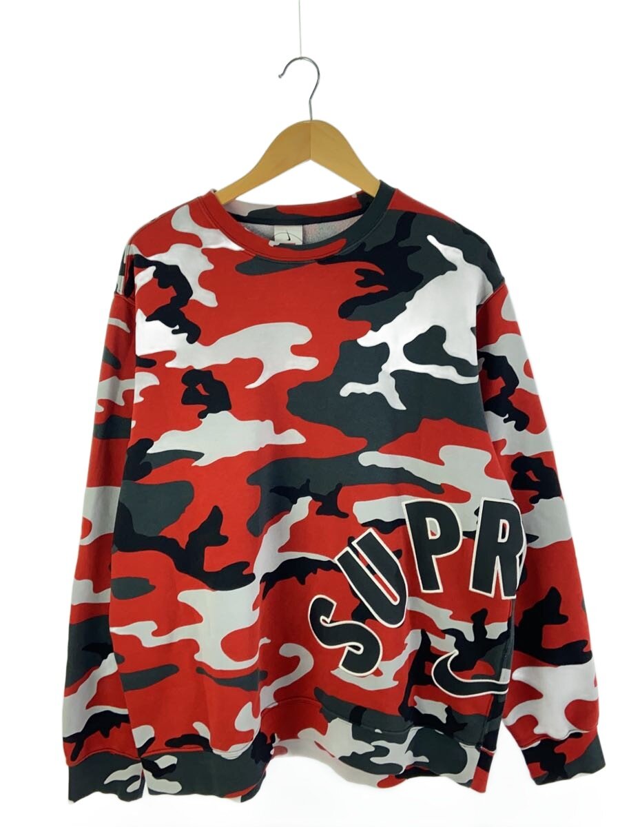 【中古】Supreme◆Nike Arc Crewneck/DO6660-689/汗水/L/綿織物/赤いこと/家鴨フラ【メンズウェア】