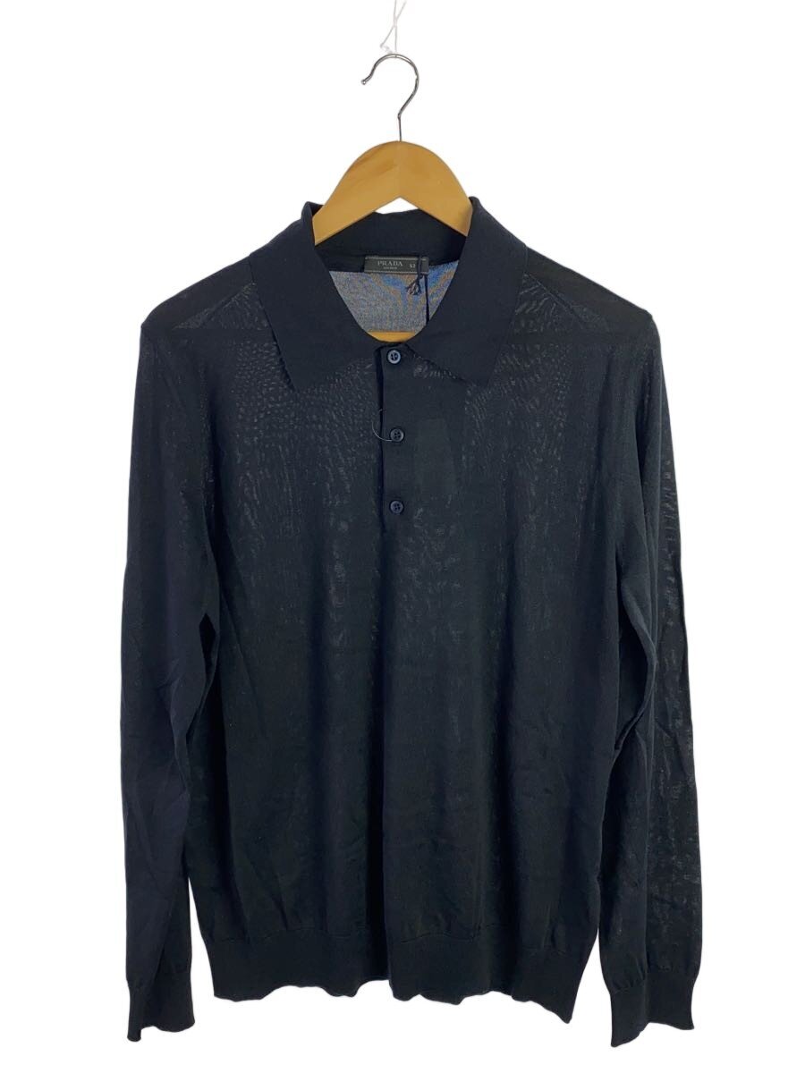 【中古】PRADA◆ポロシャツ/52/シルク/BLK/DNA03HS00014HB【メンズウェア】｜2ｎｄ STREET 店