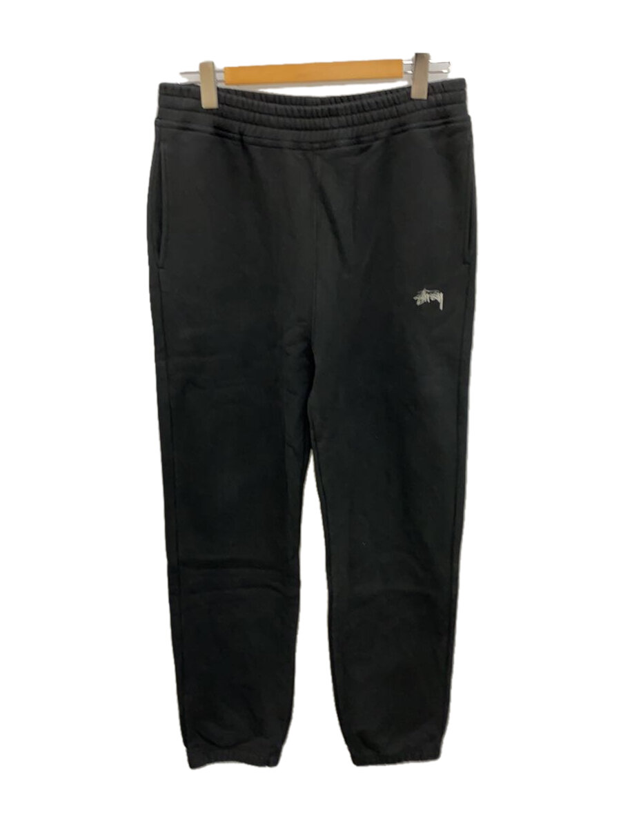 【中古】STUSSY◆ステューシー/下つ方/M/綿織物/黒いこと/無地/Stock Logo Pants/スウェットパンツ//【メンズウェア】