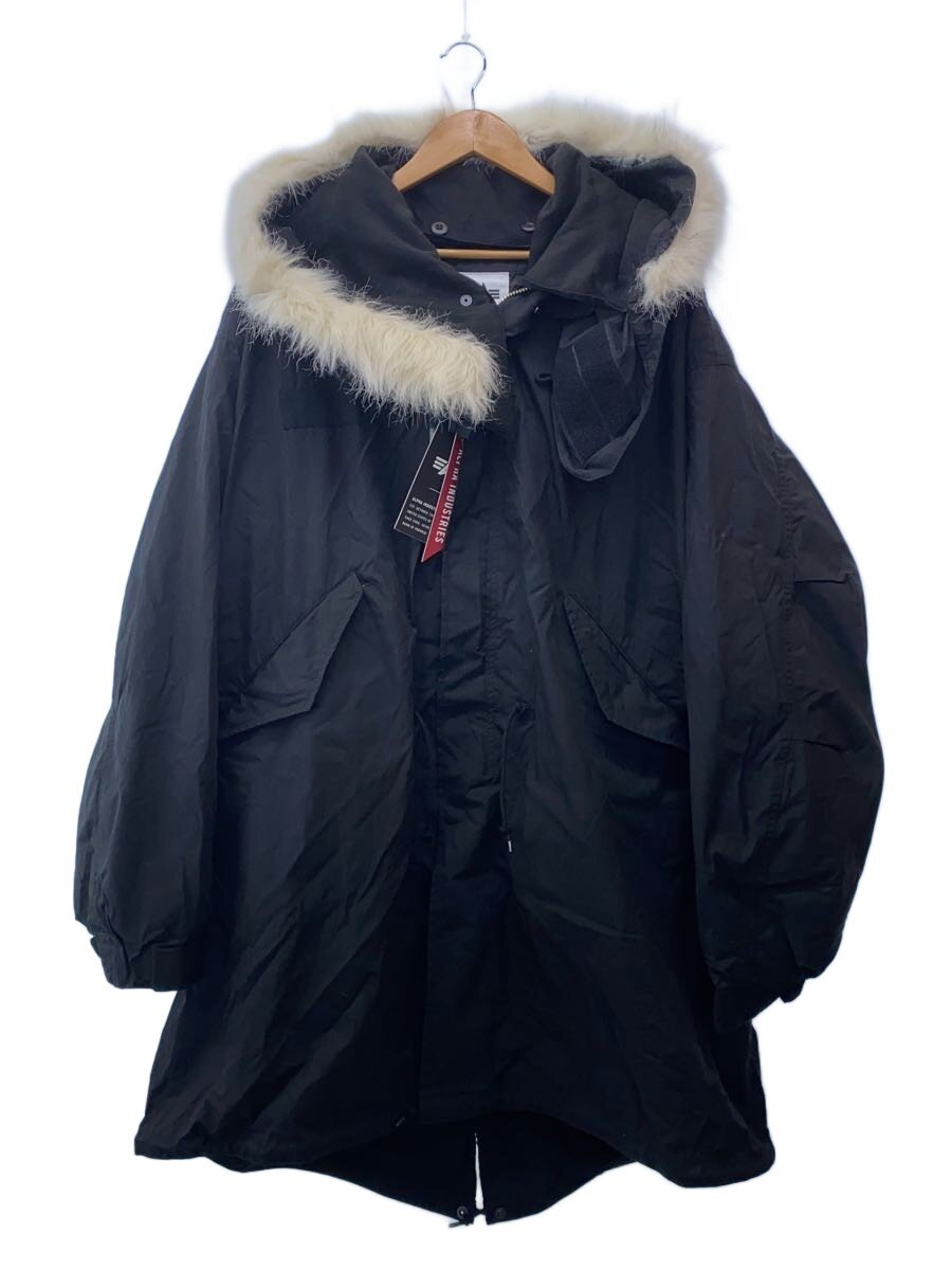 【中古】ALPHA INDUSTRIES◆モッズコート/XL/コットン/BLK/TA1562-001【メンズウェア】｜2ｎｄ STREET 店
