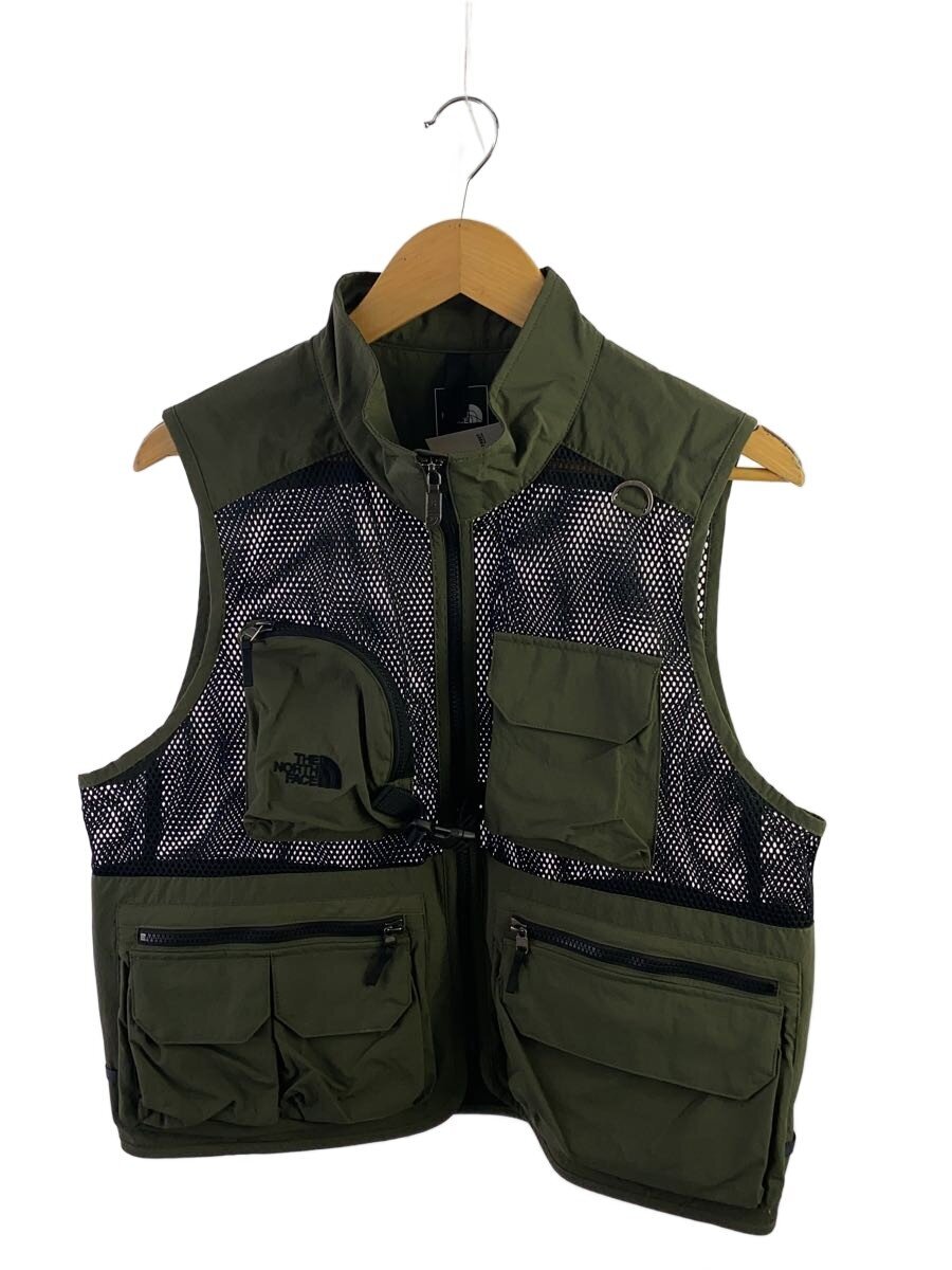 【中古】THE NORTH FACE◆UTILITY MESH VEST_ユーティリティメッシュベスト/M/ナイロン/KHK/NP22331【メンズウェア】
