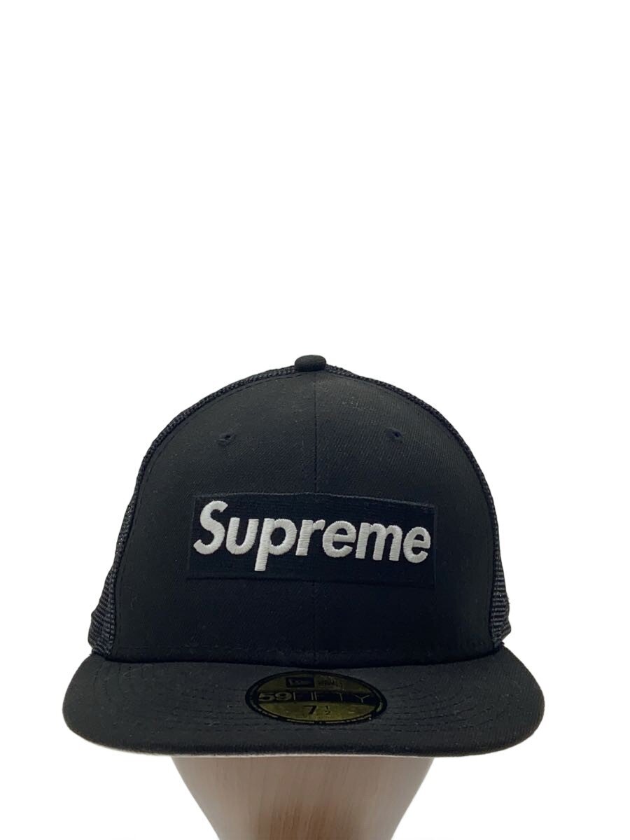 【中古】Supreme◆BOX LOGO鳥打ち帽/7 1/2/ポリエステル/BLK/メンズ【服飾雑貨他】