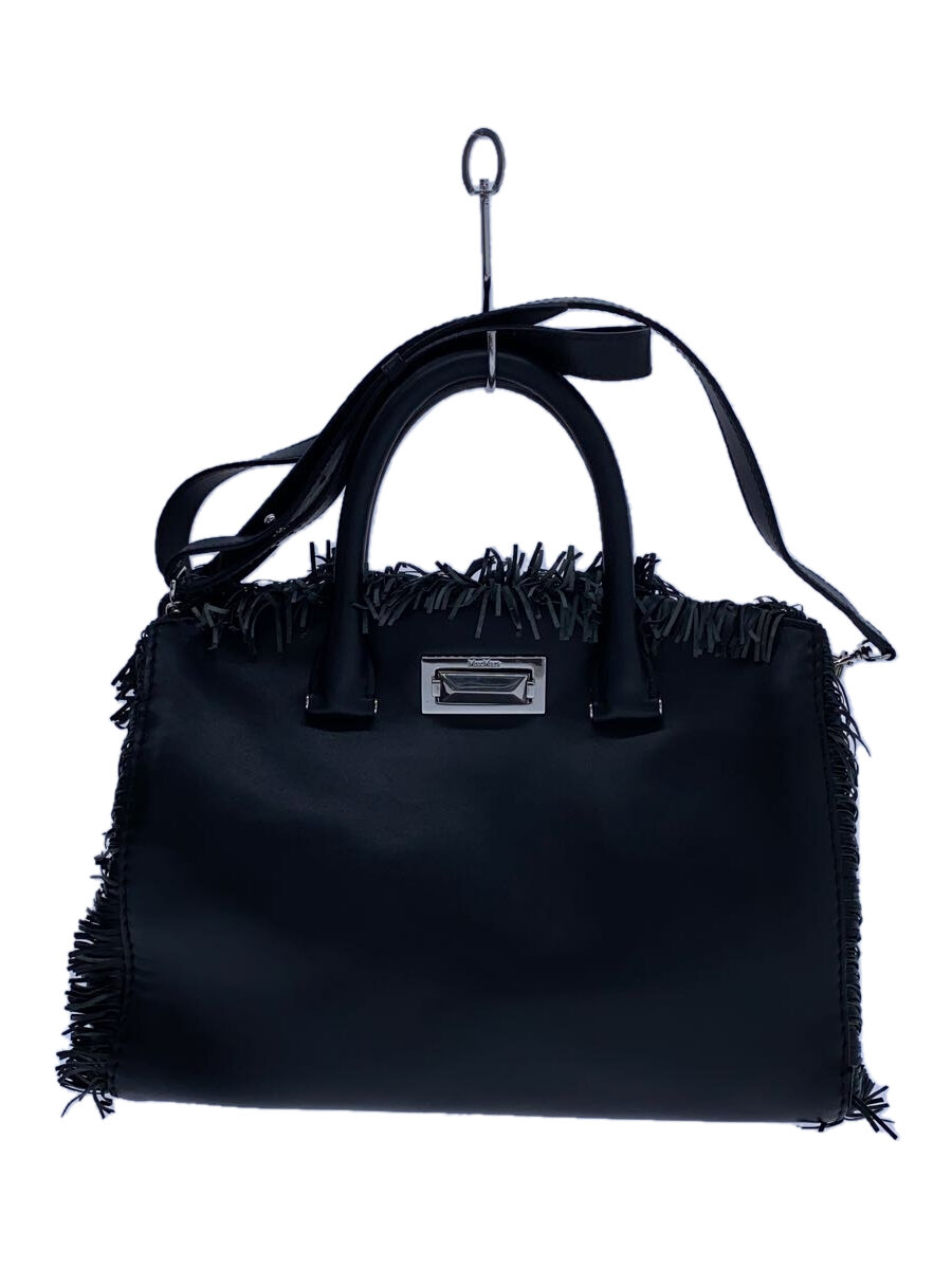 【中古】MAX MARA◆ショルダーバッグ/レザー/BLK/無地//【バッグ】｜2ｎｄ STREET 店