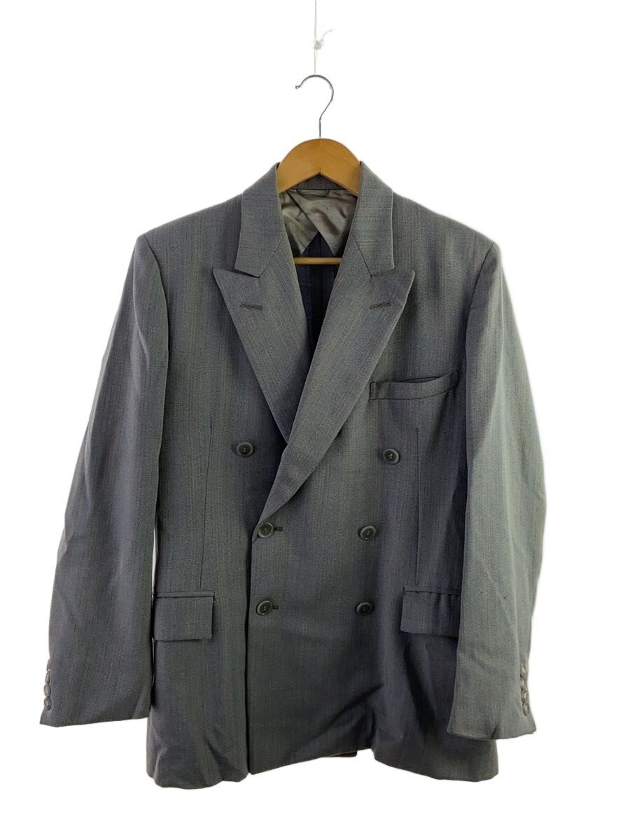 【中古】50s-/カスリ/PULLMAN TAILORS/テーラードジャケット/--/ウール/グレー/襟元破れ有【メンズウェア】｜2ｎｄ STREET 店