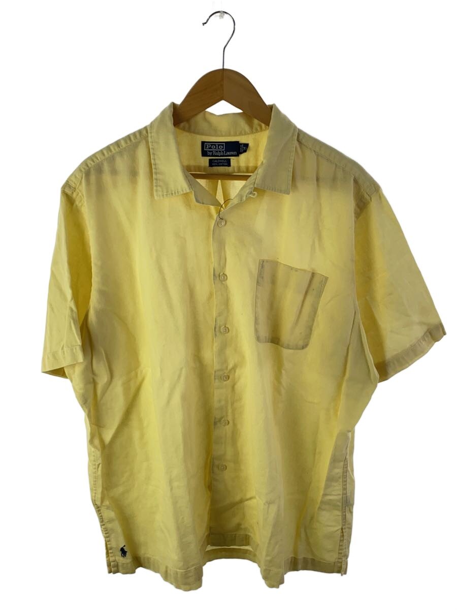 【中古】POLO RALPH LAUREN◆90s/CALDWELL/半袖プルオーバー/XL/綿織物/YLW//【メンズウェア】