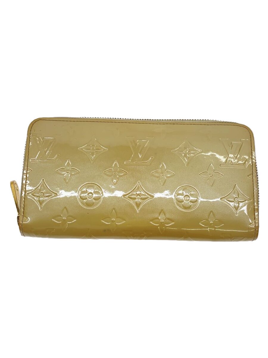 【中古】LOUIS VUITTON◆ジッピー・ウォレット_モノグラム・ヴェルニ_BEG/エナメル/BEG/レディース【服飾雑貨他】