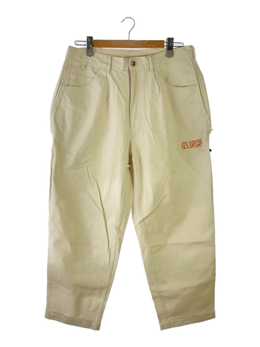 【中古】BROCHURE◆1P CHINO STACKS/チノズボン下/下つ方/M/綿織物/BEG/無地/222-14【メンズウェア】