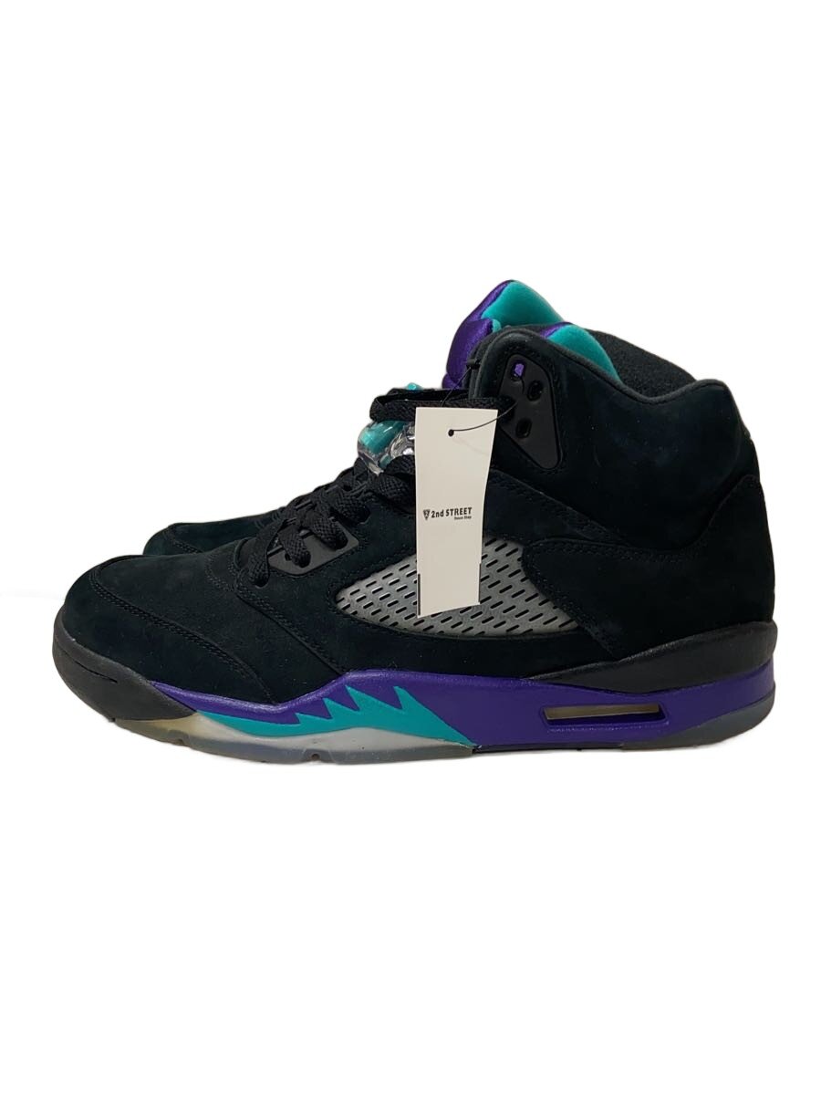 【中古】NIKE◆AIR JORDAN 5 RETRO/エアジョーダンレトロ/黒いこと/136027-007/27.5糎/BLK【シューズ】