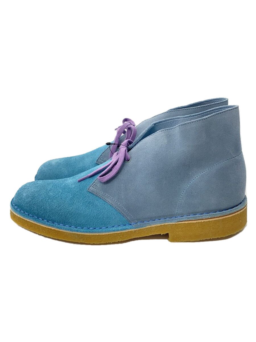【中古】Levi’s◆レースアップブーツ/UK9.5/青み/スウェード/61327290/DESERT BOOT/PALE BLUE【シューズ】