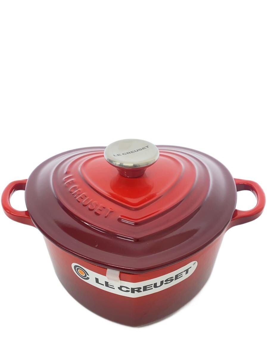 【中古】LE CREUSET◆ココットハート型両手なべ/桜んぼう赤いこと//【勝手もと装置】