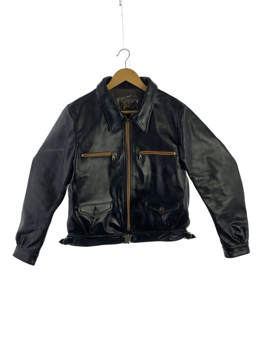 【中古】VELUOKLOLY/シングルライダースジャケット/M/馬革/BLK/無地【メンズウェア】｜2ｎｄ STREET 店