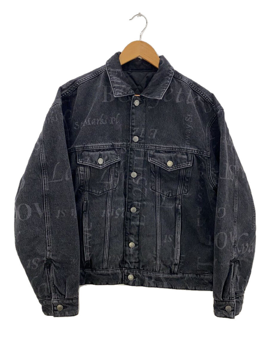 【中古】Supreme◆24AW/Reversible Trucker/リヴァーシブルGジャン/M/綿織物/黒いこと/総柄//【メンズウェア】