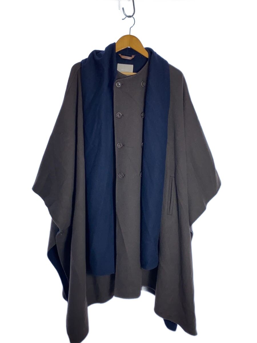 【中古】inherent/ポンチョ/FREE/羊毛/BRW/401-5015【レディース御召しもの】