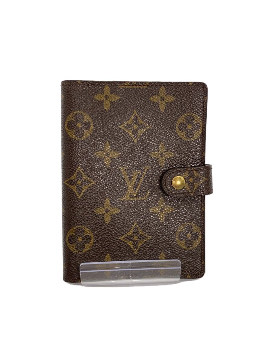 【中古】LOUIS VUITTON◆万覚え帳取りまかなう/PVC/BRW/総柄/レディース【服飾雑貨他】
