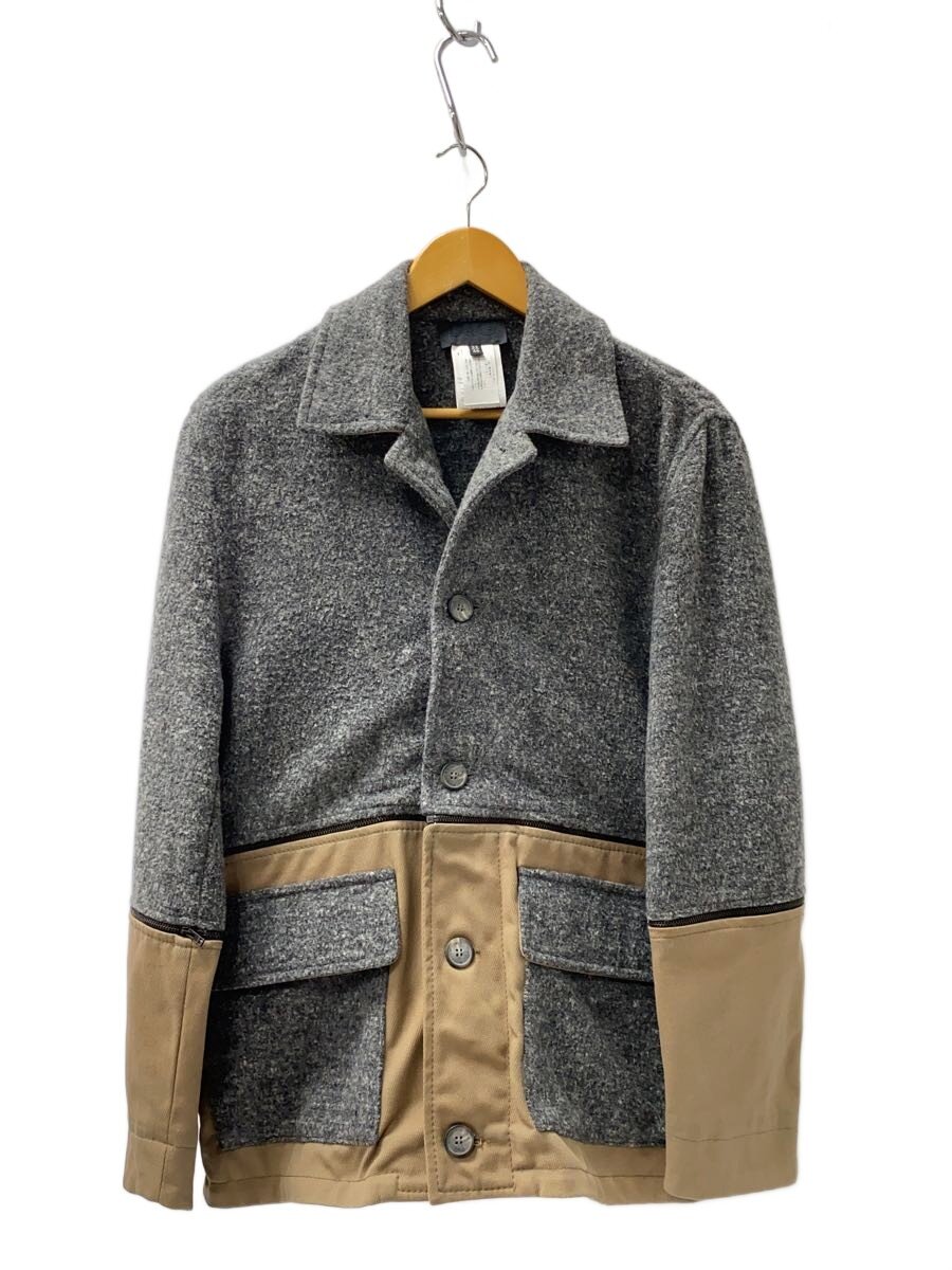 【中古】D&G◆archive/zip/ドッキング/ジャケット/32/46/ウール/GRY/グレー/無地【メンズウェア】|2nd STREET 店