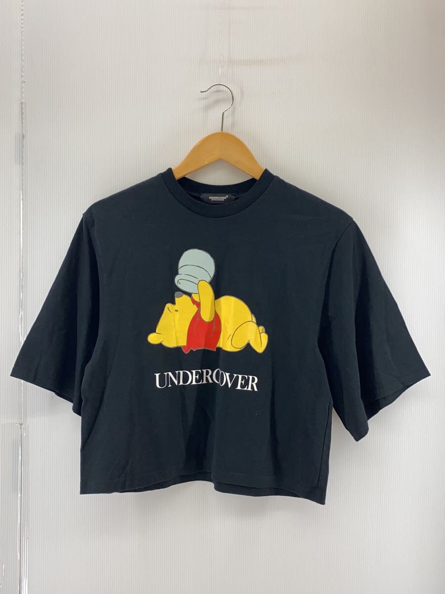 【中古】UNDERCOVER◆ティーシャツ/1/綿織物/BLK/uc1c8807-3/Wide Short Tee/Pooh/プーさん//【レディース御召しもの】