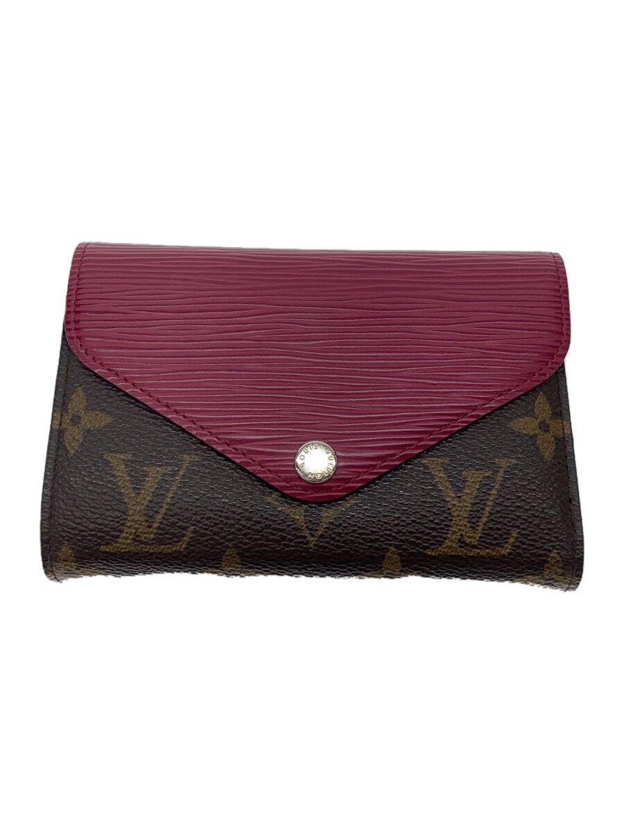 【中古】LOUIS VUITTON◆ポルト・フォイユ・マリールー・コンパクト_エピ_モノグラム・キャンバス/PVC/BRW/モノグラム/レディ【服飾雑貨他】｜2ｎｄ STREET 店