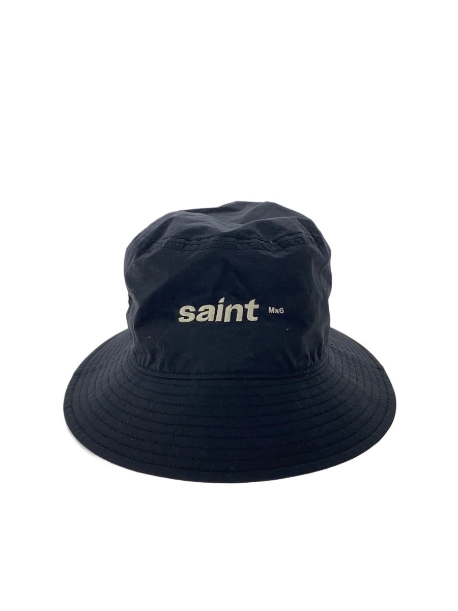 【中古】SAINT MICHAEL◆25SS/井戸釣瓶かぶり笠/os/ナイロン/BLK/メンズ/SM-HR8-0000-082//【服飾雑貨他】
