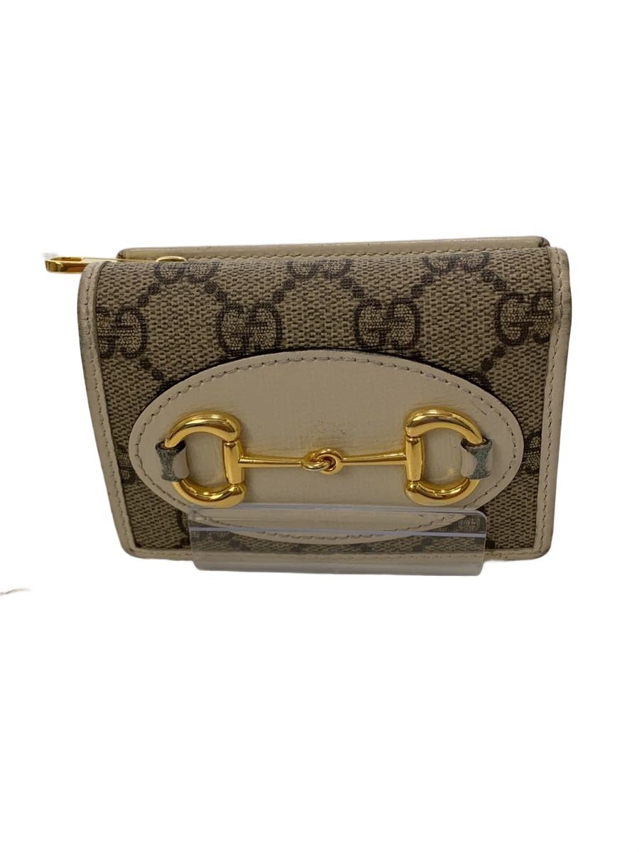 【中古】GUCCI◆ホースビットコンパクトウォレット//3つ折り紙入れ/--/CRM/総柄/レディース/644462【服飾雑貨他】