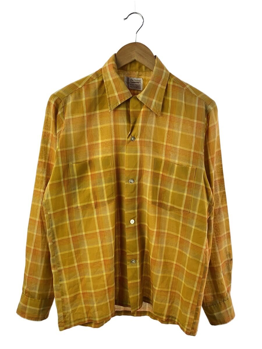 【中古】TOWN CRAFT◆長袖プルオーバー/--/--/YLW/読み合わせる/60s～/明けっ広げ色合い【メンズウェア】
