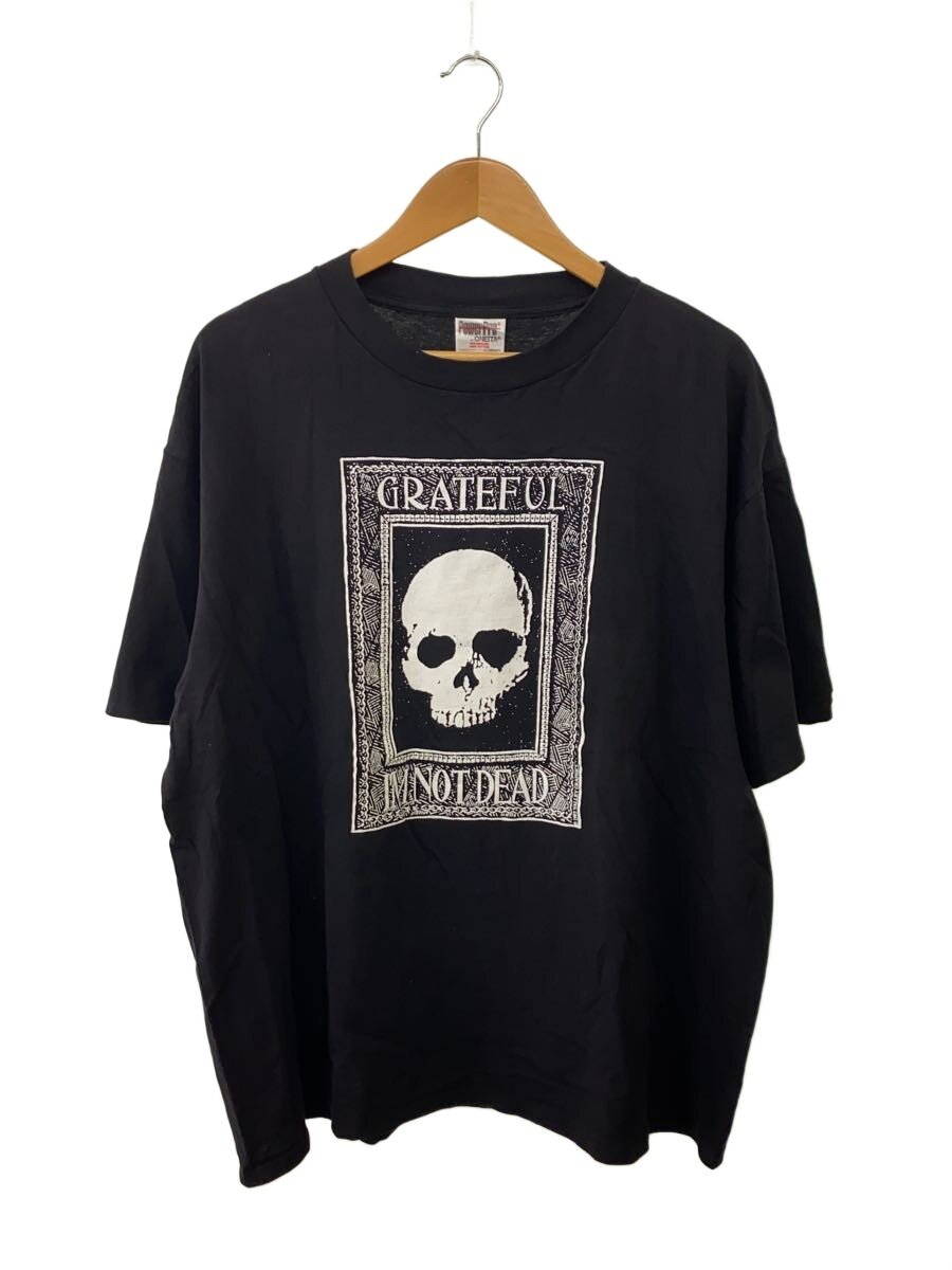 【中古】ONEITA◆93年/GRATEFUL IM MOT DEAD/プルオーバー/XL/綿織物/BLK/うしろ側穴有//【メンズウェア】
