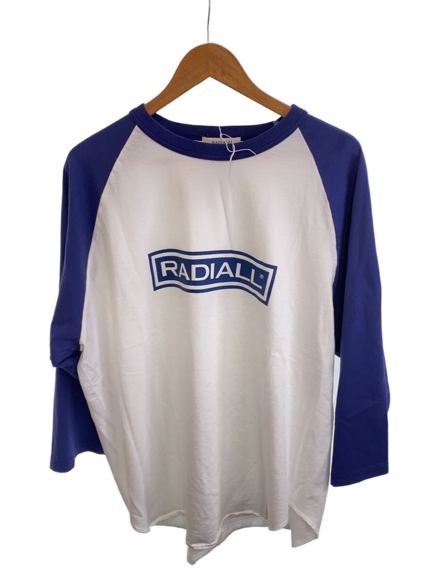 【中古】RADIALL◆2024/WHEELS/長袖プルオーバー/XXL/綿織物/NVY/RAD-24AW-CUT009【メンズウェア】