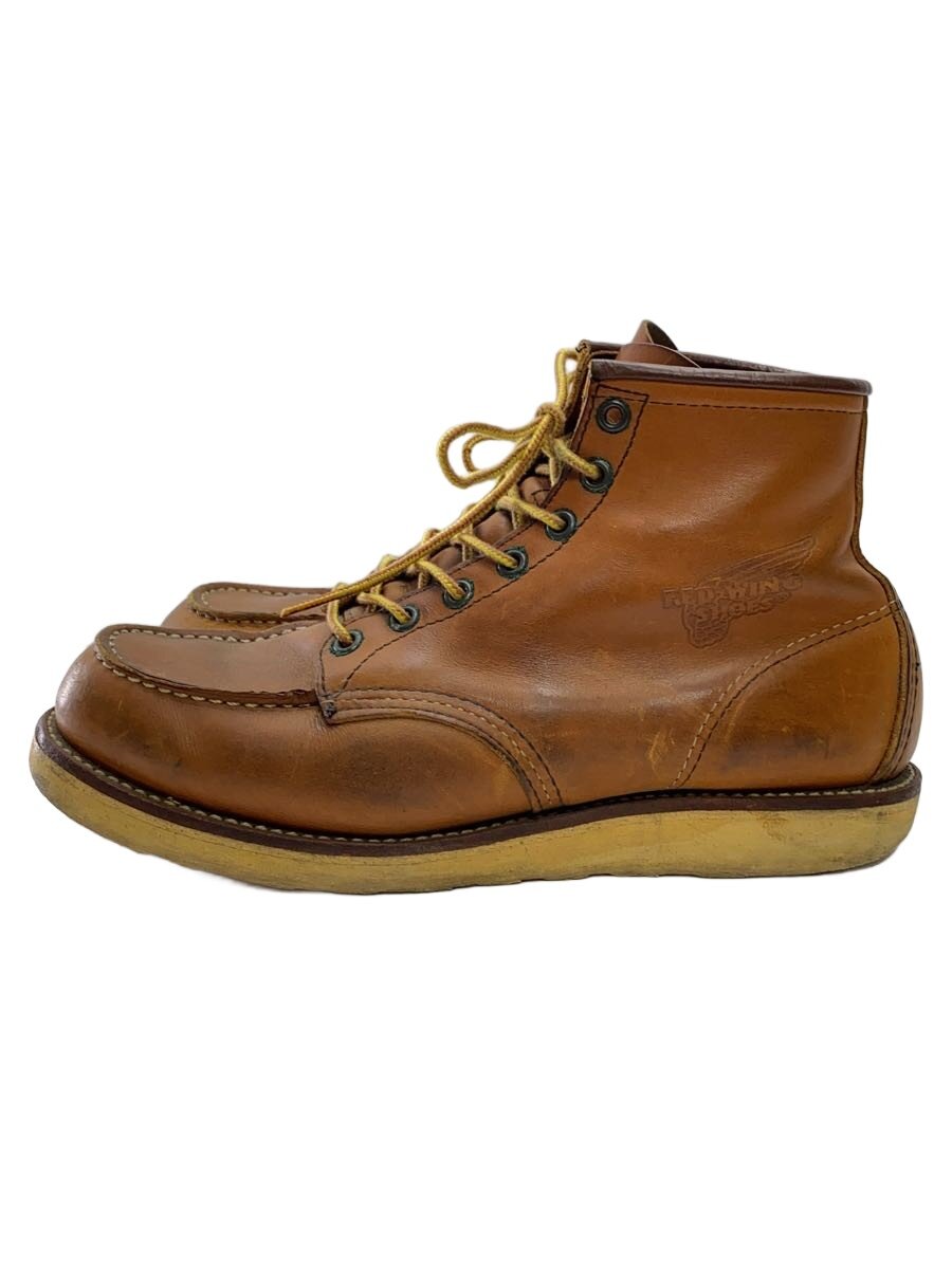 【中古】RED WING◆6-inch Classic Moc/ブーツ/US9/BRW/なめし革/875【シューズ】