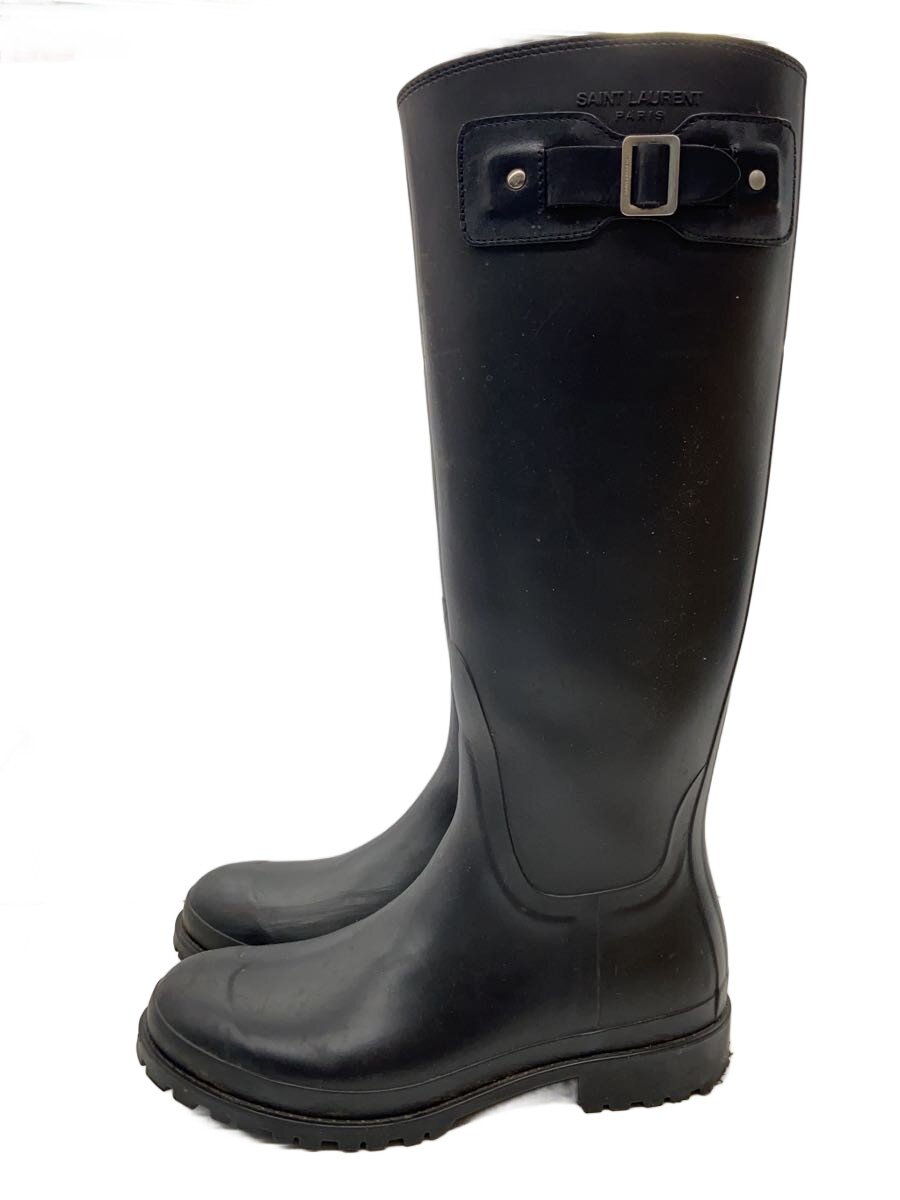 【中古】SAINT LAURENT◆レインブーツ/37/BLK/MI427315【シューズ】