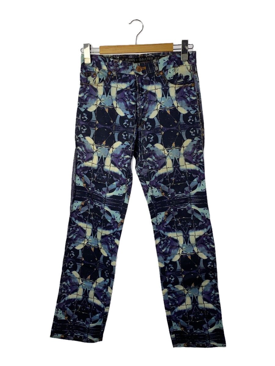 【中古】GAULTIER JEAN’S◆I/総柄プリントデニムパンツ/48/デニム/BLU【メンズウェア】|2nd STREET 店