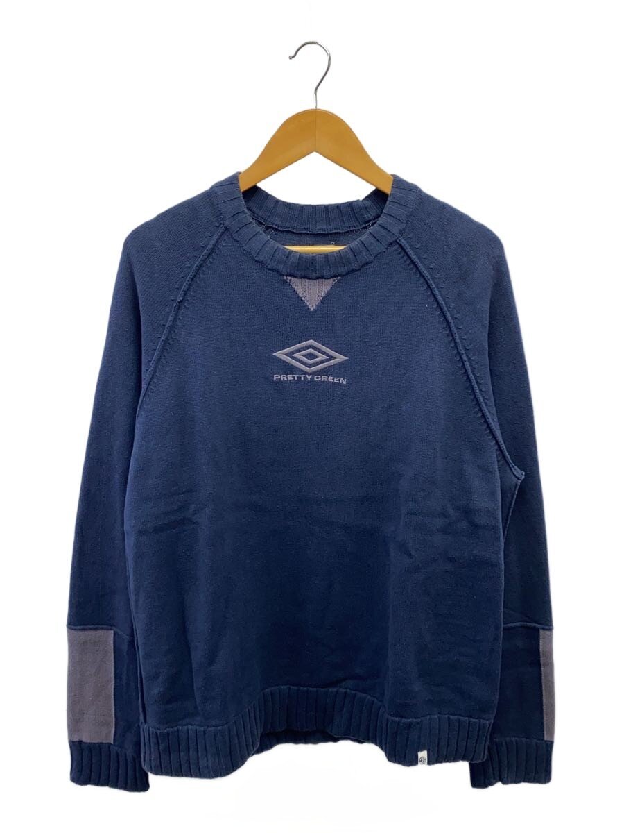 【中古】PRETTY GREEN◆Umbro/ニット・セーター(薄手)/XXL/コットン/NVY/無地/※着用感有//【メンズウェア】|2nd STREET 店