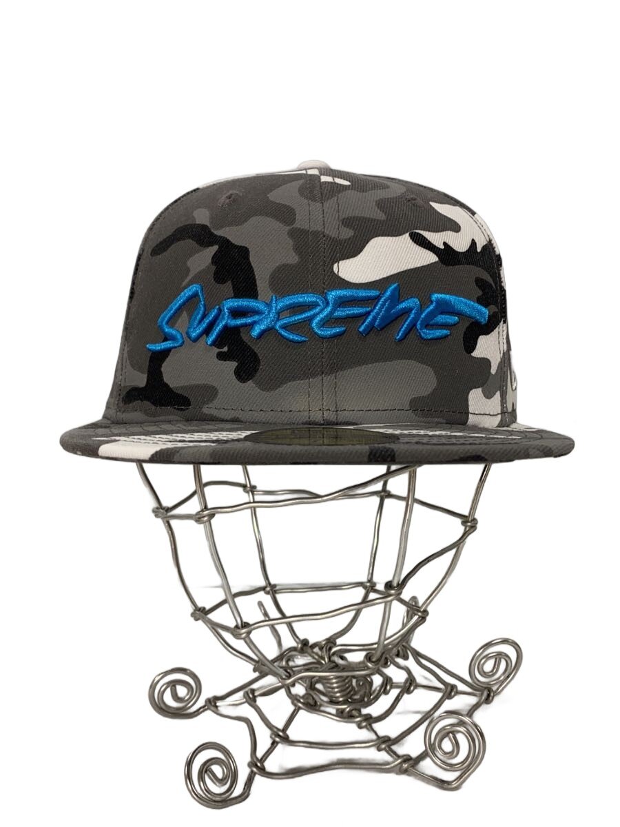 【中古】Supreme◆24SS/Futura New Era Snow Camo/7 1/8/ポリエステル/GRY/間鴨フラ/メンズ【服飾雑貨他】