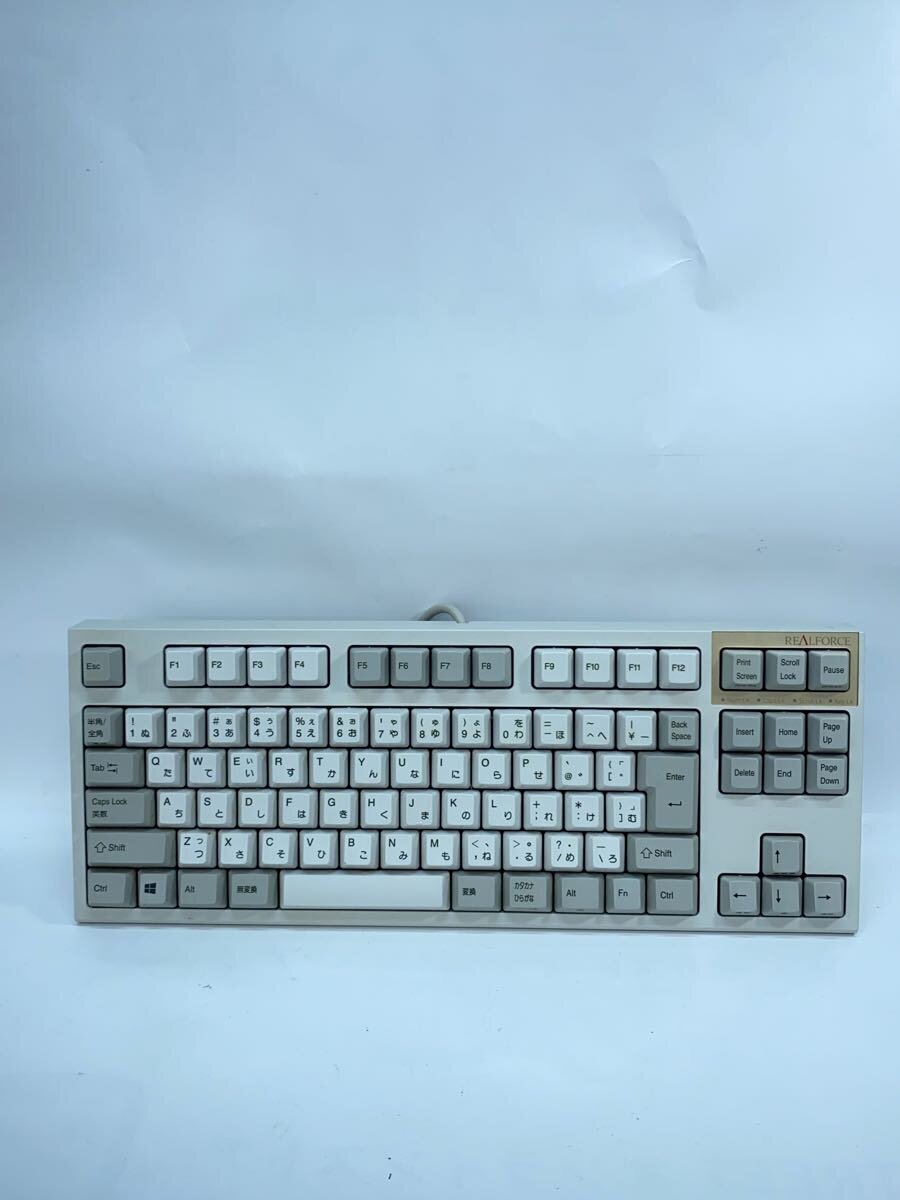 【中古】Topre◆鍵盤 REALFORCE TKL SA R2TLSA-JP3-IV [象牙色]【マイコン】