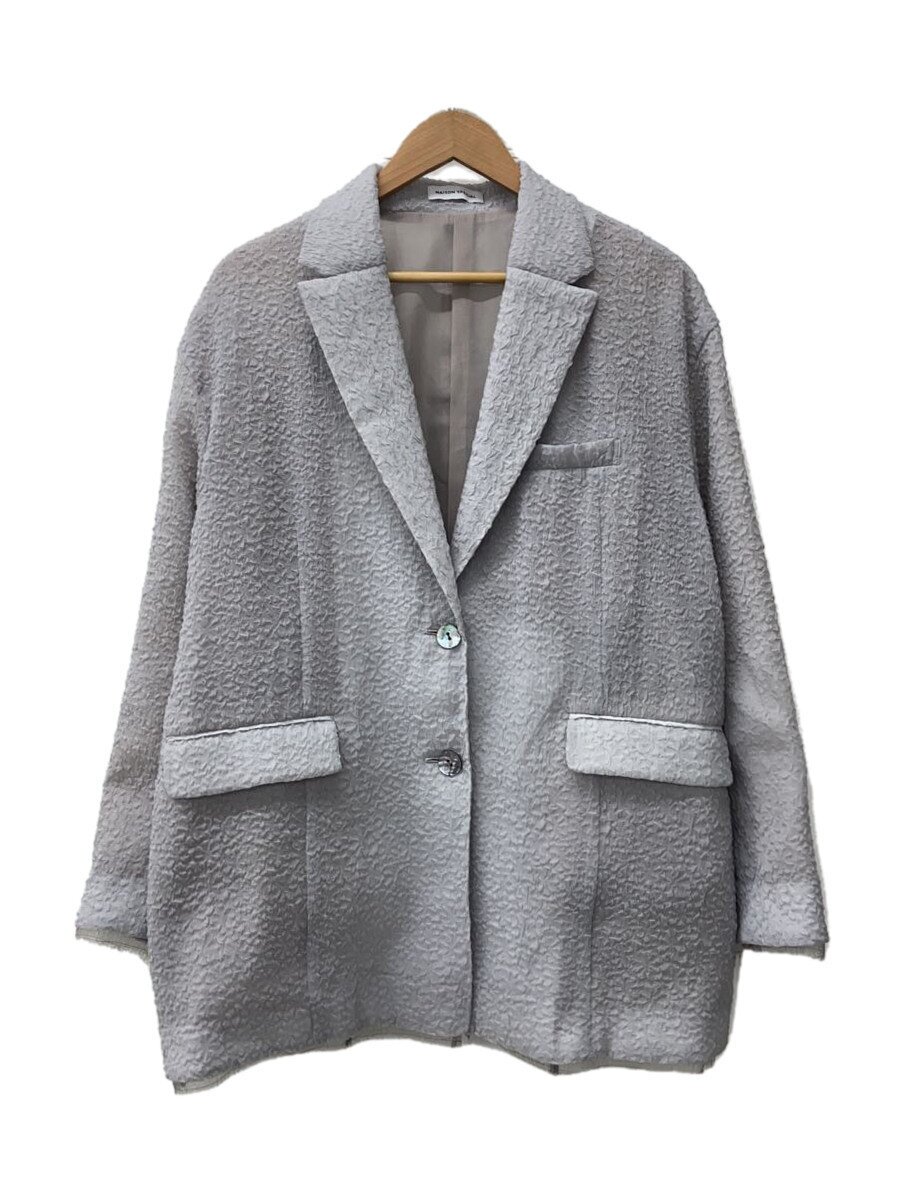 【中古】MAISON SPECIAL◆Sheer Over Size Jacket/FREE/ポリエステル/GRY/無地/21241115302【レディース御召しもの】
