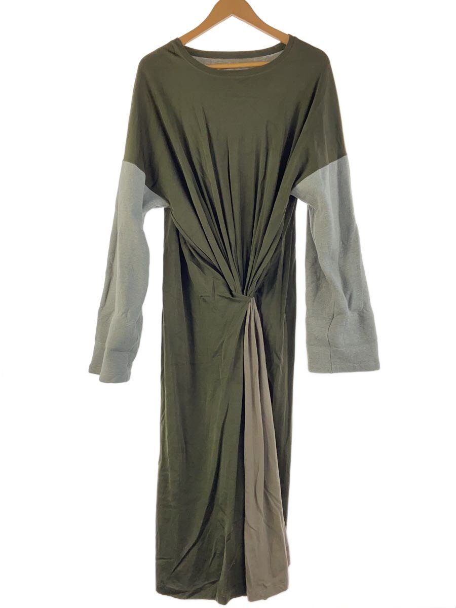 【中古】Maison Margiela◆FRONT DRAPE DRESS/衣装/M/綿織物/KHK/S32CU0020【レディースお召しもの】