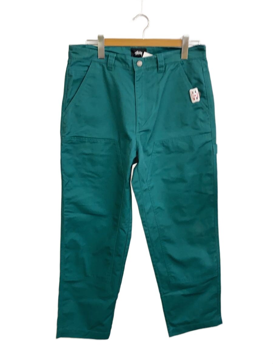 【中古】STUSSY◆POLY COTTON WORK PANTS/ペインターパンツ/32/ポリエステル/GRN/無地/116456【メンズウェア】｜2ｎｄ STREET 店