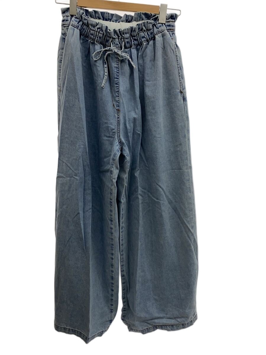 【中古】Black by moussy◆many tuck denim/下つ方/1/綿織物/IDG/無地/070HS011-0660【レディースお召しもの】