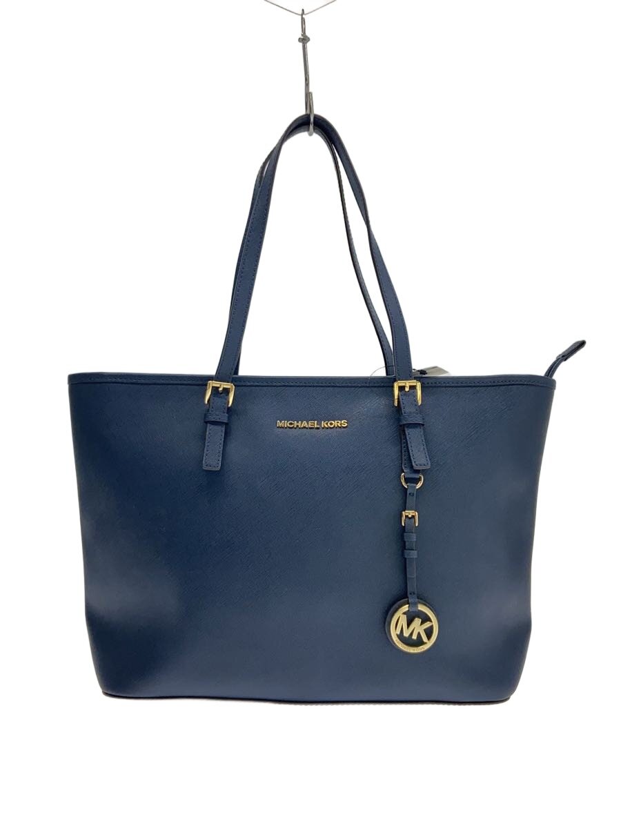 【中古】MICHAEL KORS◆トートバッグ/--/NVY/無地/30S4GTVT2L【御徒面子】