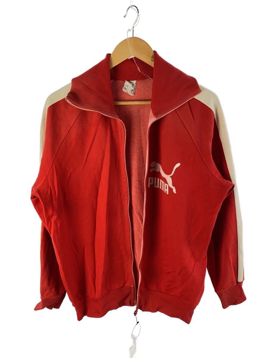 【中古】PUMA◆プルオーバー/--/ポリエステル/RED/刷り上げる【メンズウェア】