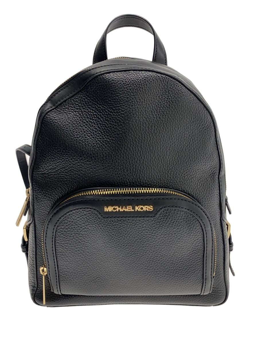 【中古】MICHAEL KORS◆背嚢/なめし革/BLK/35S2G8結核症2L【御徒面子】