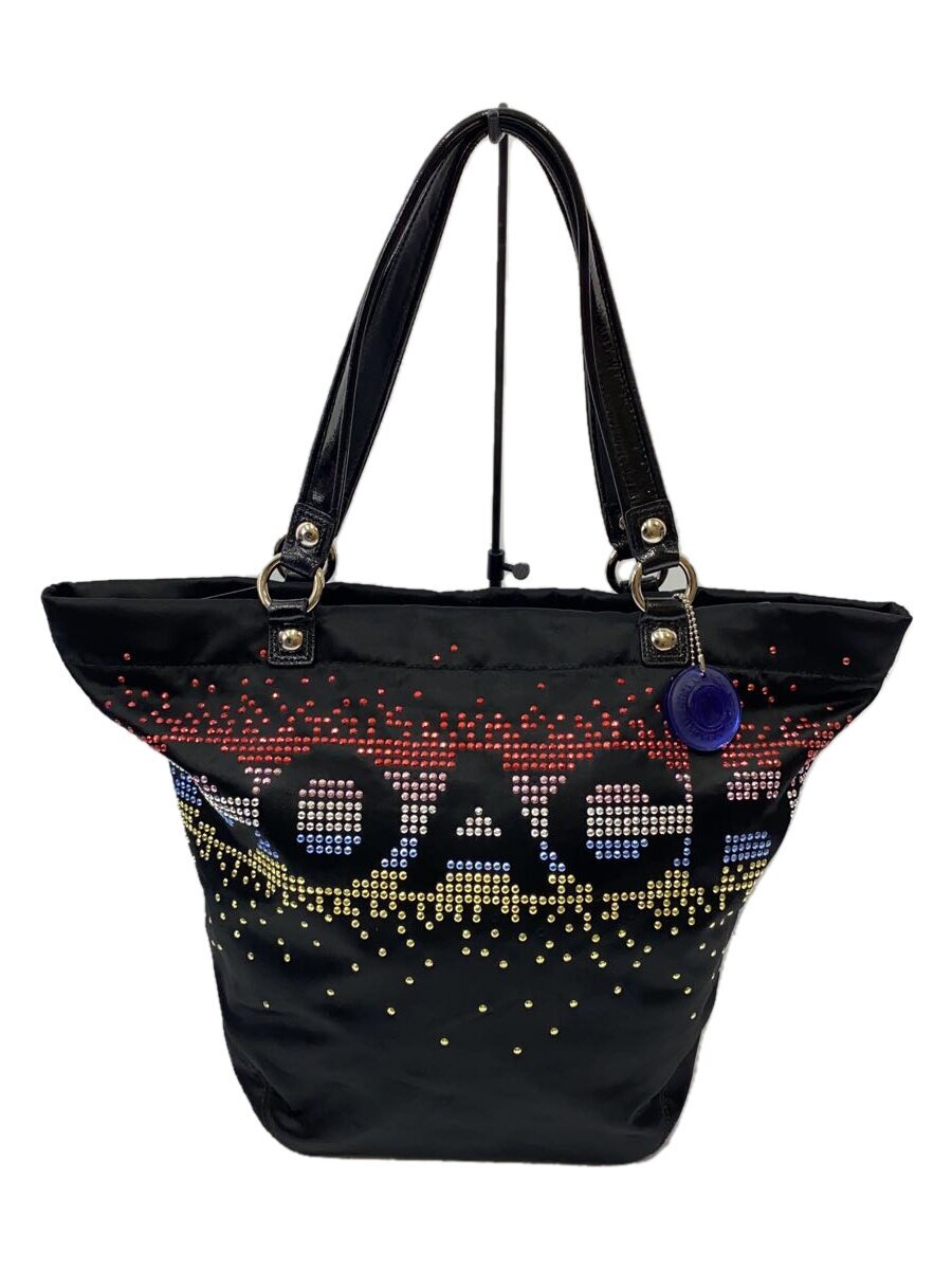【中古】COACH◆トートバッグ/--/BLK/総柄/h1173-f17144【御徒面子】