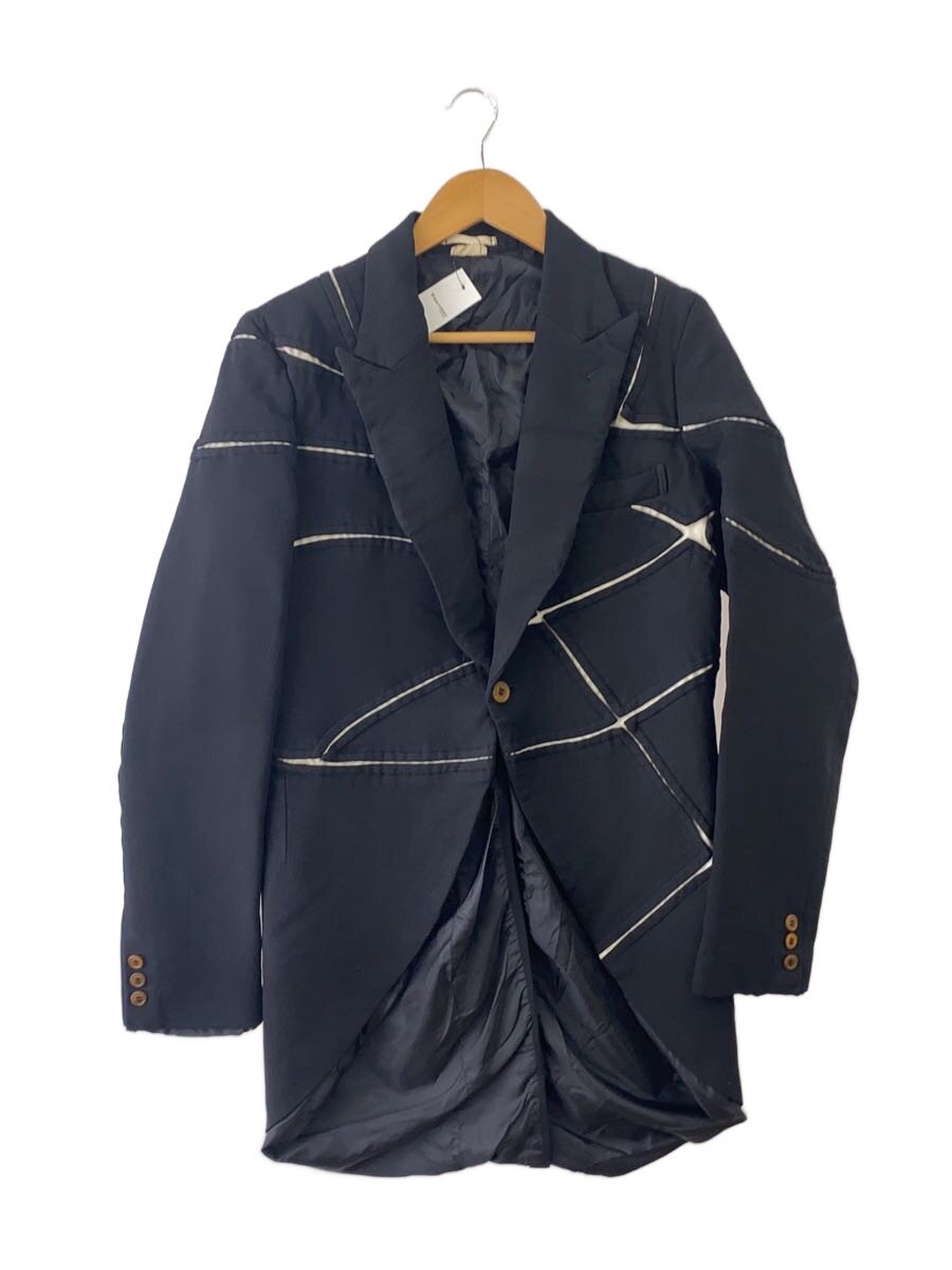【中古】COMME des GARCONS HOMME PLUS◆テーラードジャケット/S/ポリエステル/BLK/PP-J051/ジップディテール【メンズウェア】｜2ｎｄ STREET 店