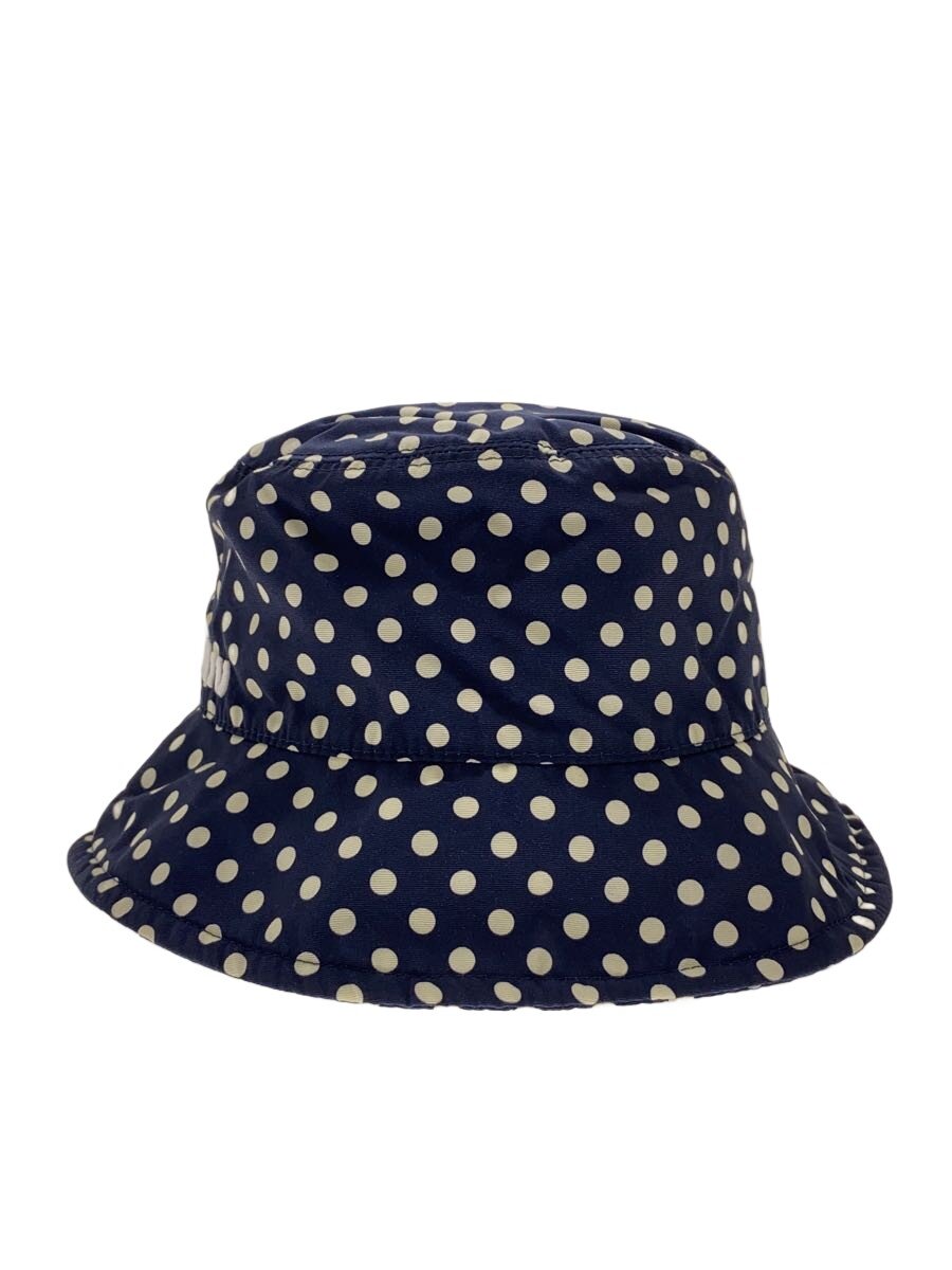 【中古】MIU MIU◆井戸釣瓶かぶり笠/M/NVY/点点/レディース/5HC196 2DPC/? NULL ?【服飾雑貨他】