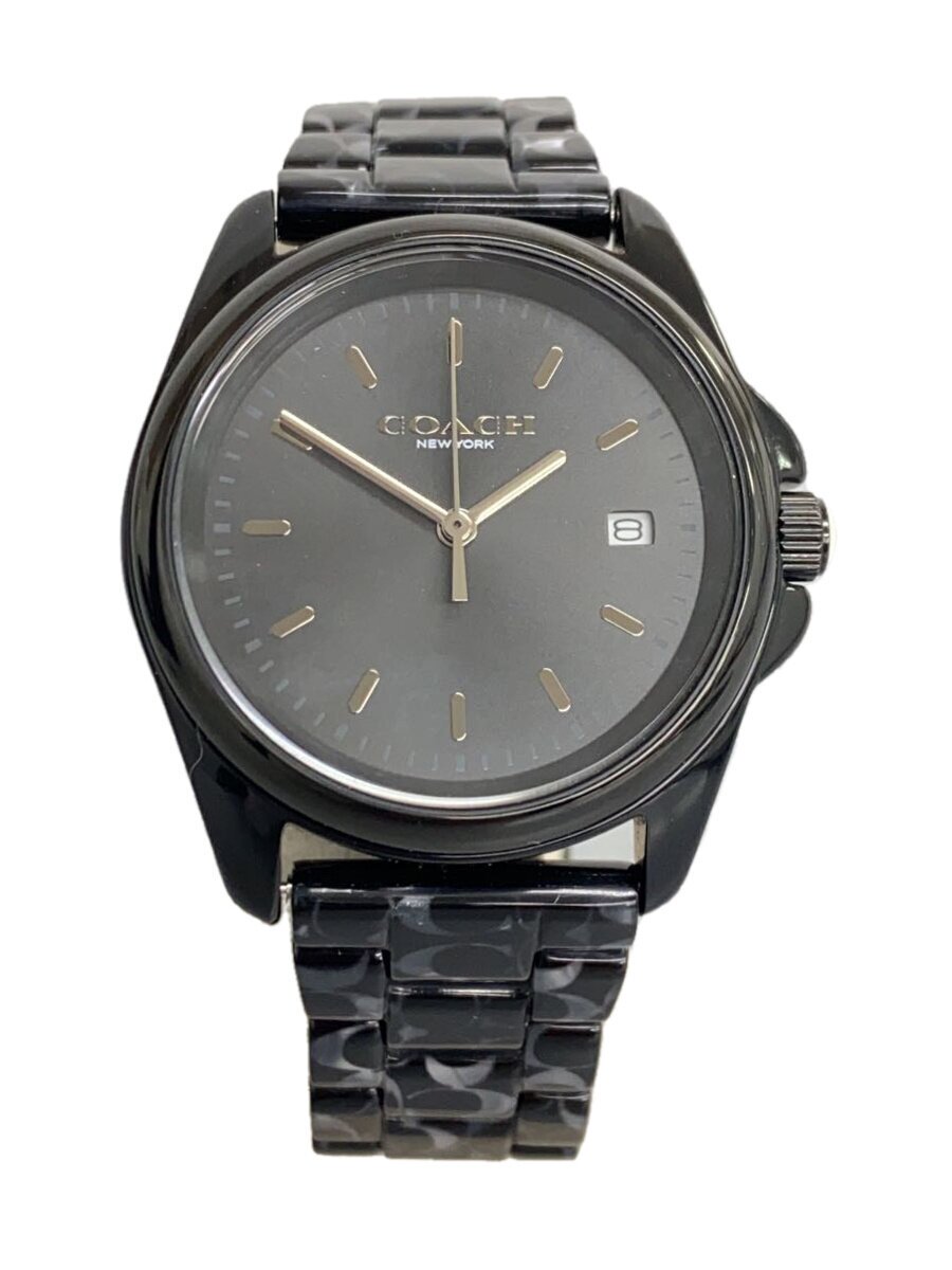 【中古】COACH◆石英ウォッチ/アナログ/--/BLK/BLK/36MM【服飾雑貨他】