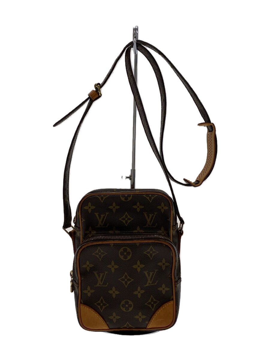 【中古】LOUIS VUITTON◆アマゾン_モノグラム・帆布_BRW/PVC/BRW【御徒面子】
