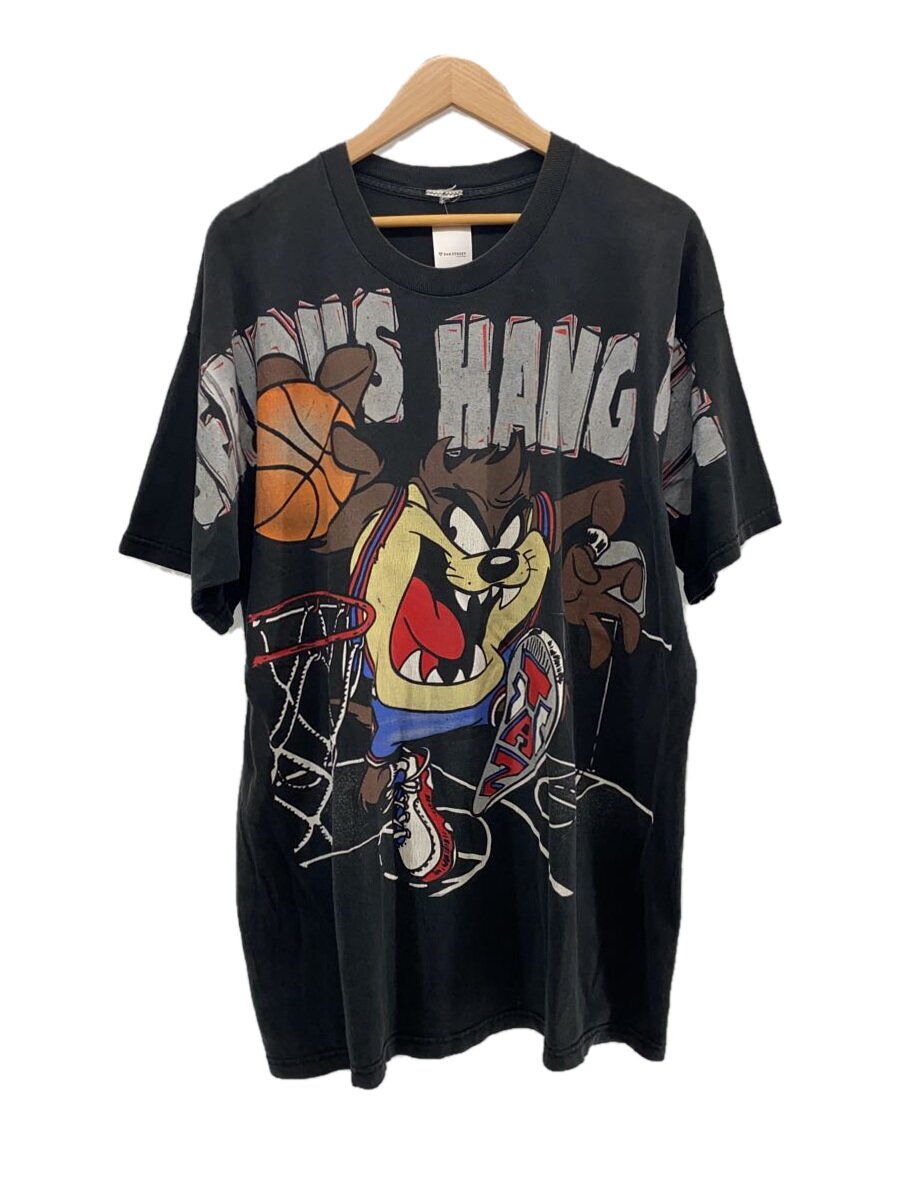 【中古】HANGTIME/プルオーバー/--/綿織物/無地/黒いこと/首元穴有【メンズウェア】